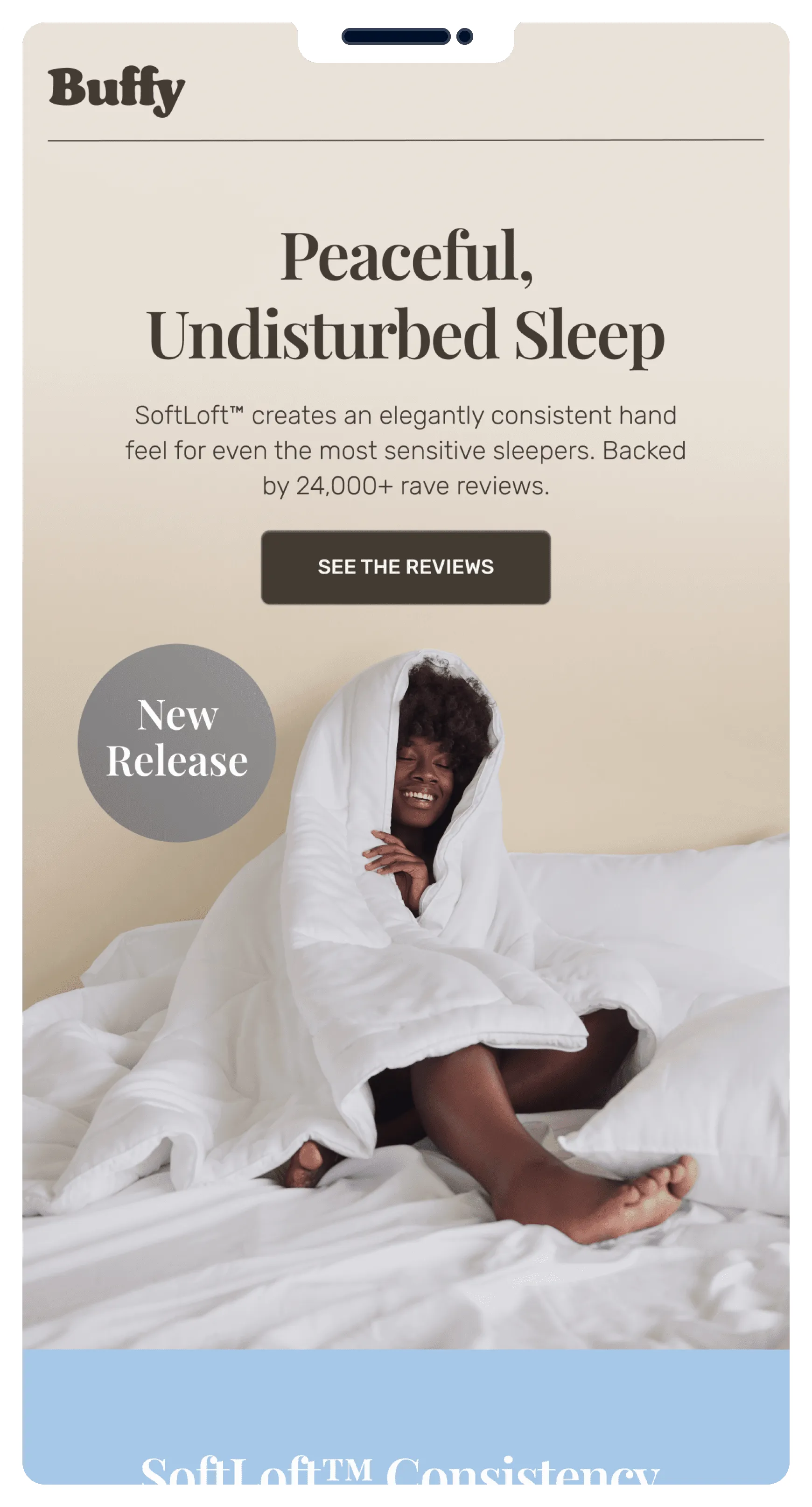 Email mockup example