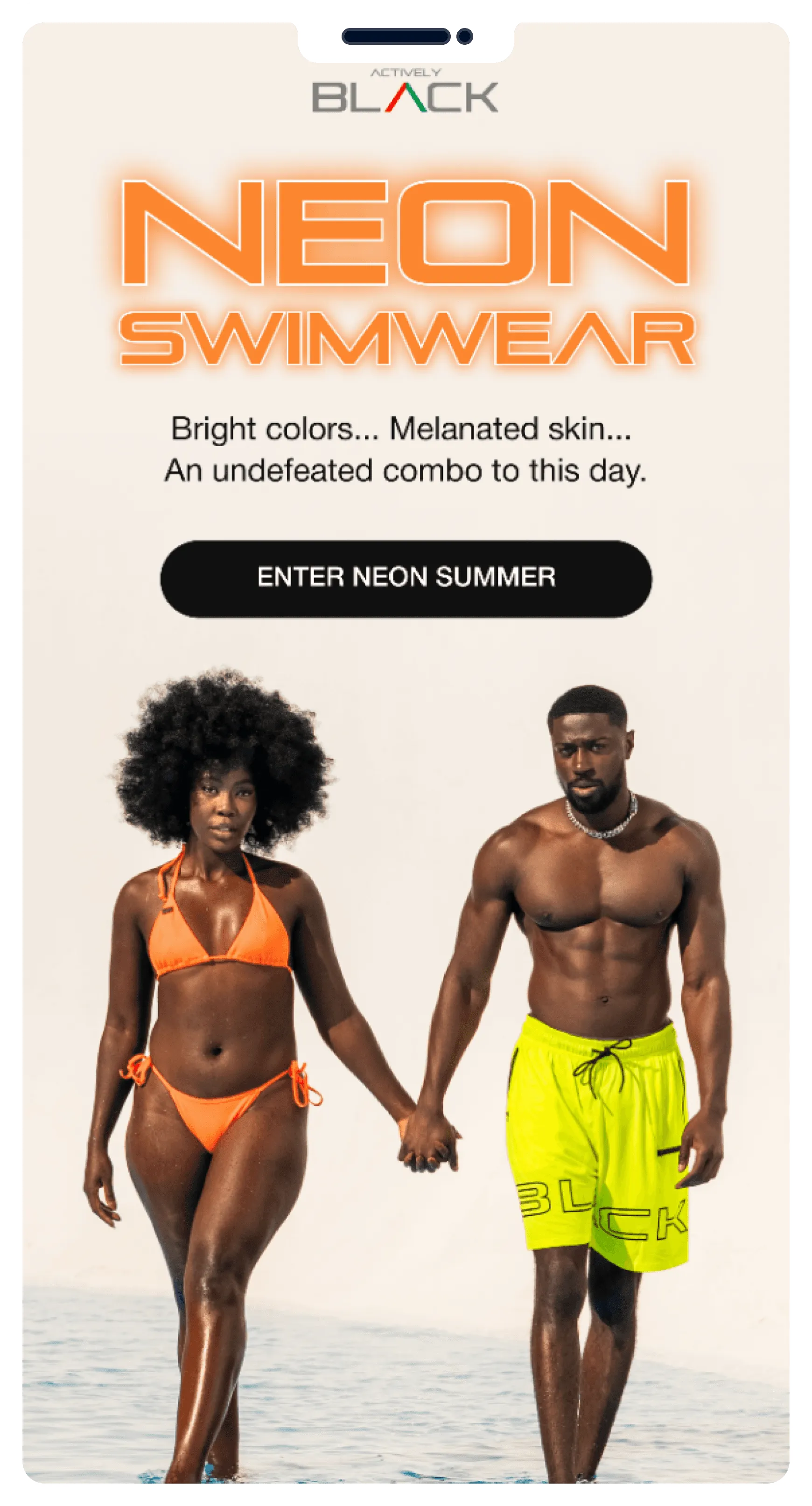 Email mockup example