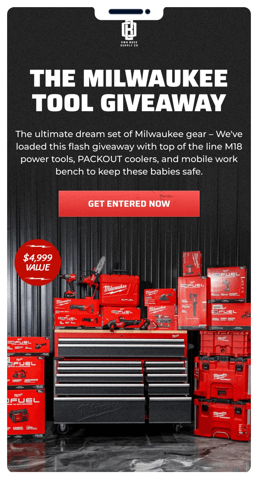 Email mockup example